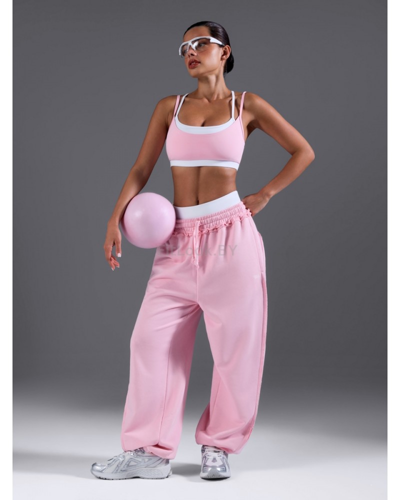 Спортивный топ-бра Neverlate Layered Bra Pink
