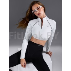 Рашгард Neverlate Slim Crop White