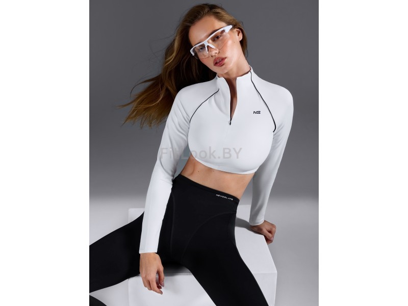 Рашгард Neverlate Slim Crop White