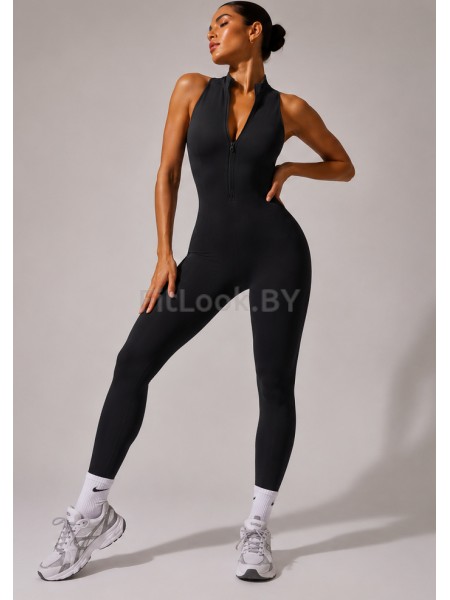 Комбинезон FITBASE Zip Active Long Black