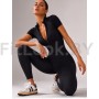 Спортивный комбинезон (ромпер) Zip Active Sleeve Black
