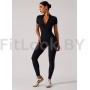 Спортивный комбинезон (ромпер) Zip Active Sleeve Black