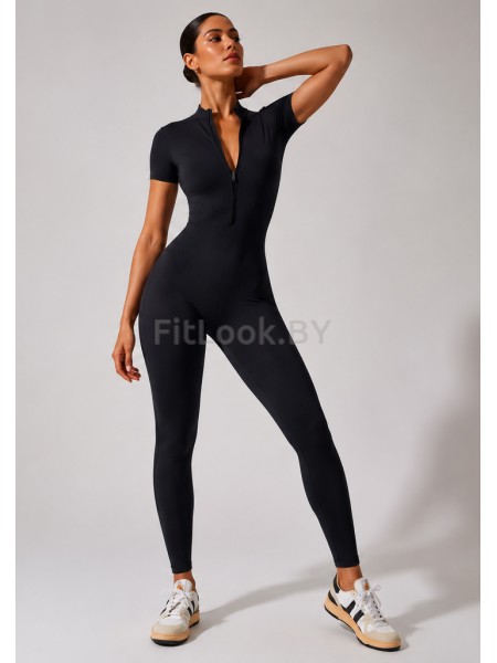 Комбинезон FITBASE Zip Active Sleeve Black