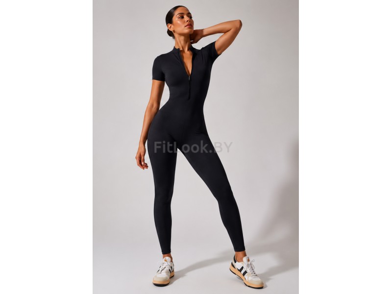 Комбинезон FITBASE Zip Active Sleeve Black