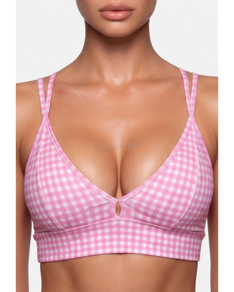 Топ Euphoria Aira Pink Gingham (принт Клетка Виши)