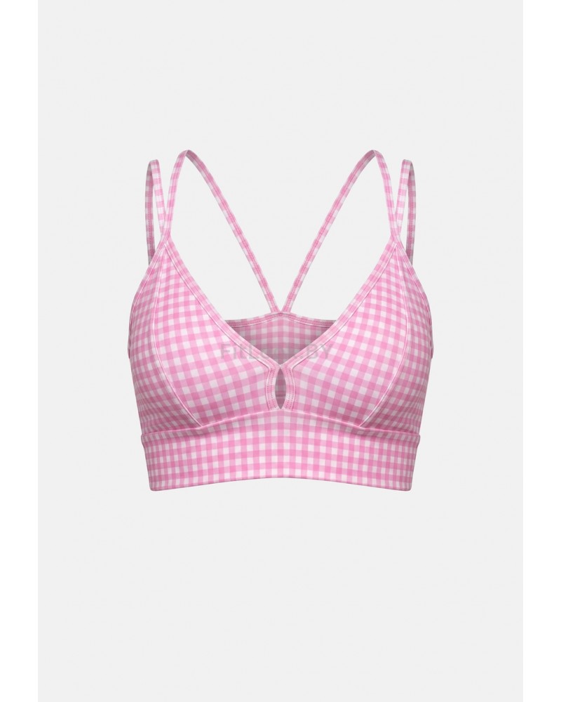 Топ Euphoria Aira Pink Gingham (принт Клетка Виши)