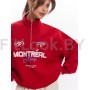 Свитшот NEVERLATE с воротником на молнии Montreal Red