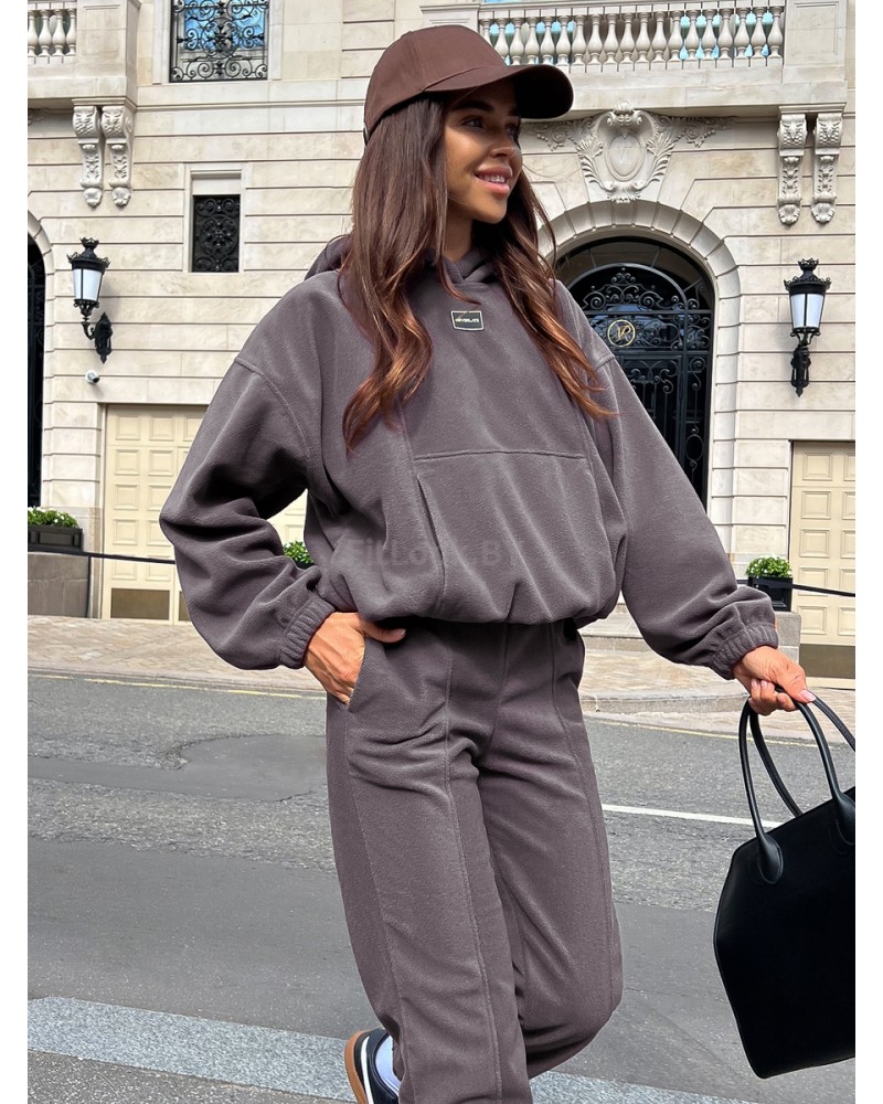 Женский спортивный костюм из флиса Fleece Comfort Grey