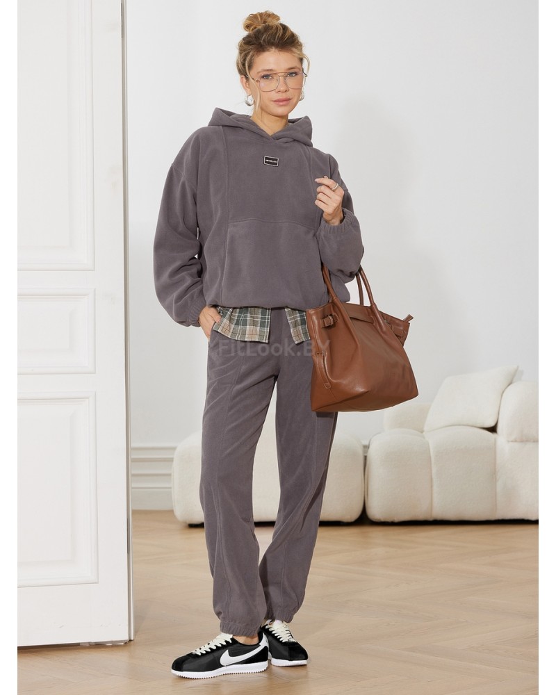 Женский спортивный костюм из флиса Fleece Comfort Grey