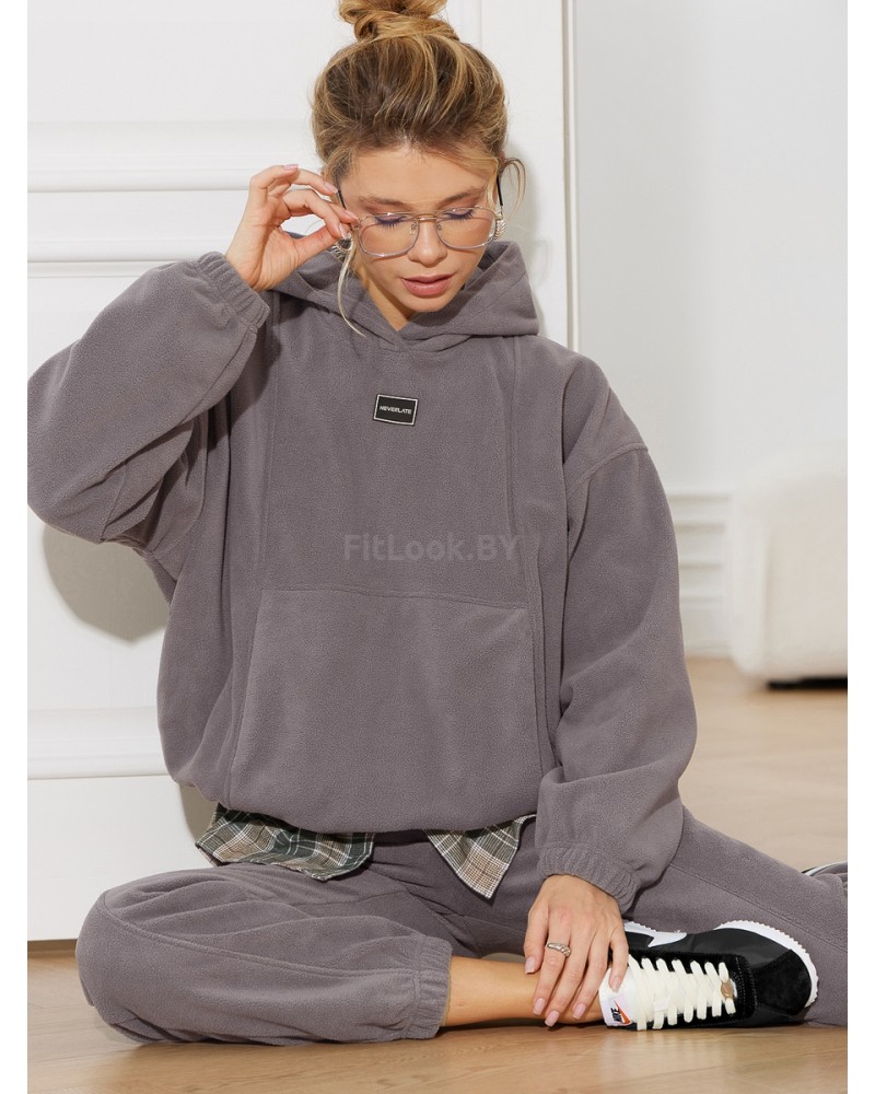 Женский спортивный костюм из флиса Fleece Comfort Grey