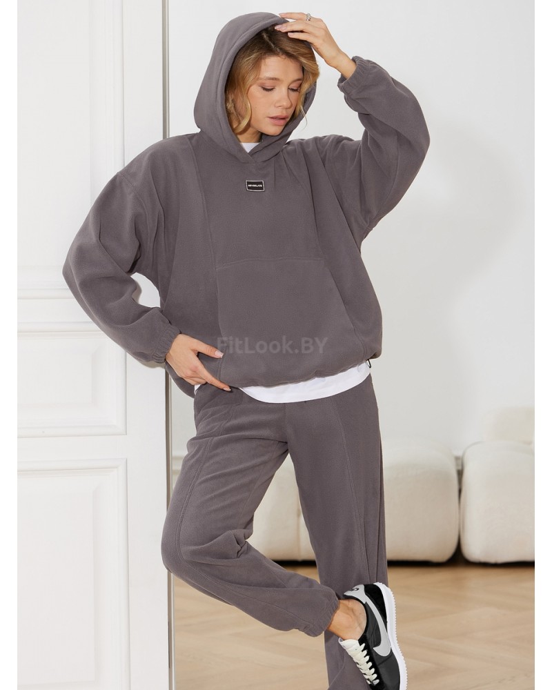 Женский спортивный костюм из флиса Fleece Comfort Grey