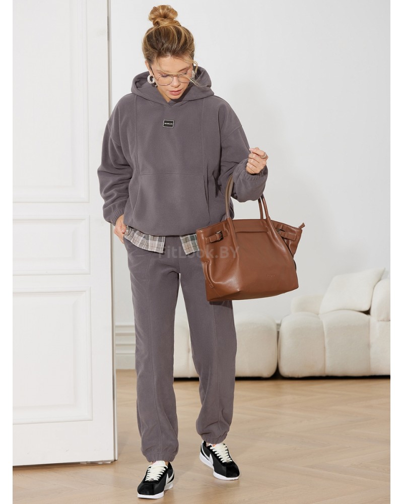 Женский спортивный костюм из флиса Fleece Comfort Grey