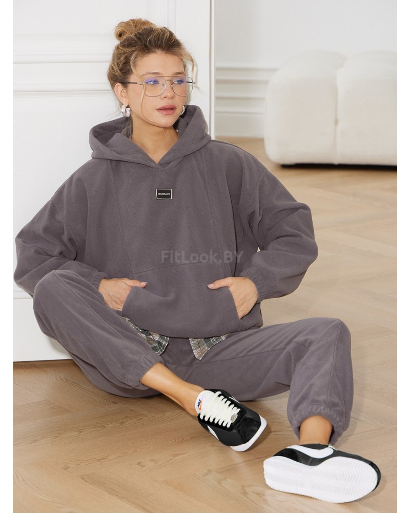 Женский спортивный костюм из флиса Fleece Comfort Grey