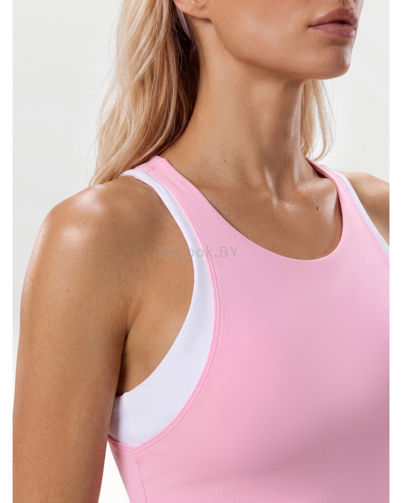 Спортивный топ-бра розовый Neverlate Edge Pink 