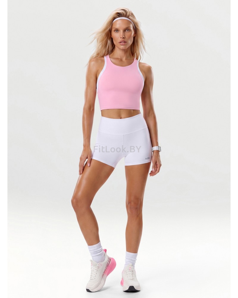 Спортивный топ-бра розовый Neverlate Edge Pink 