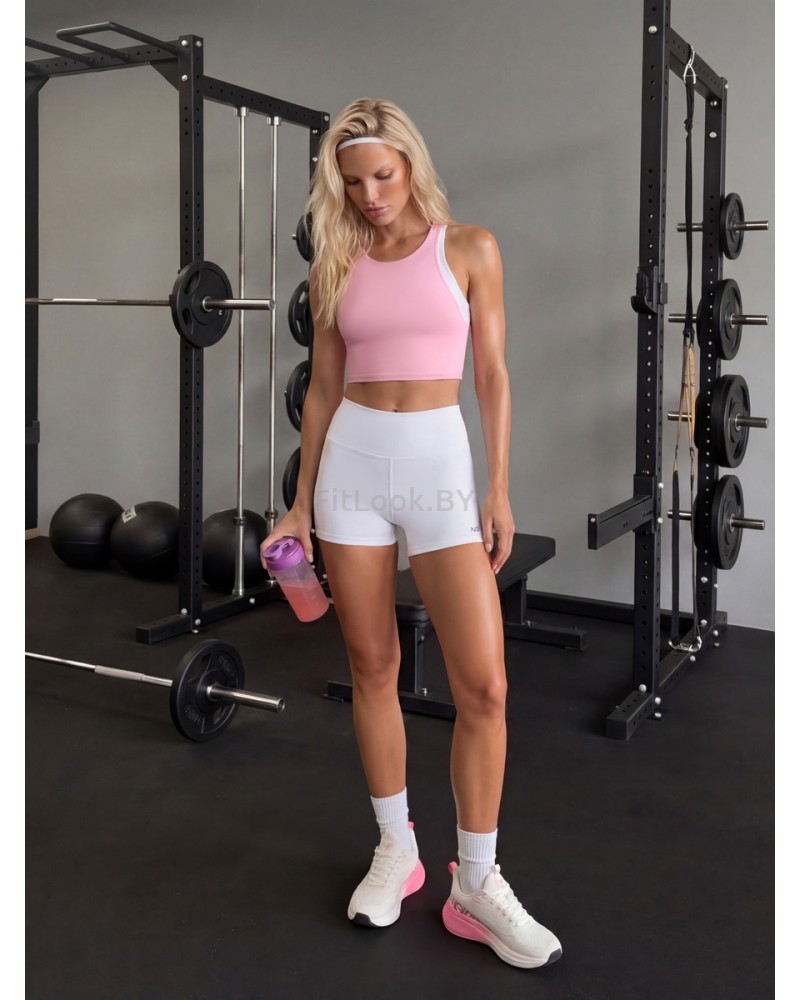Спортивный топ-бра розовый Neverlate Edge Pink 