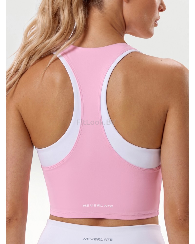 Спортивный топ-бра розовый Neverlate Edge Pink 