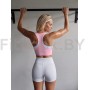 Спортивный топ-бра розовый Neverlate Edge Pink 