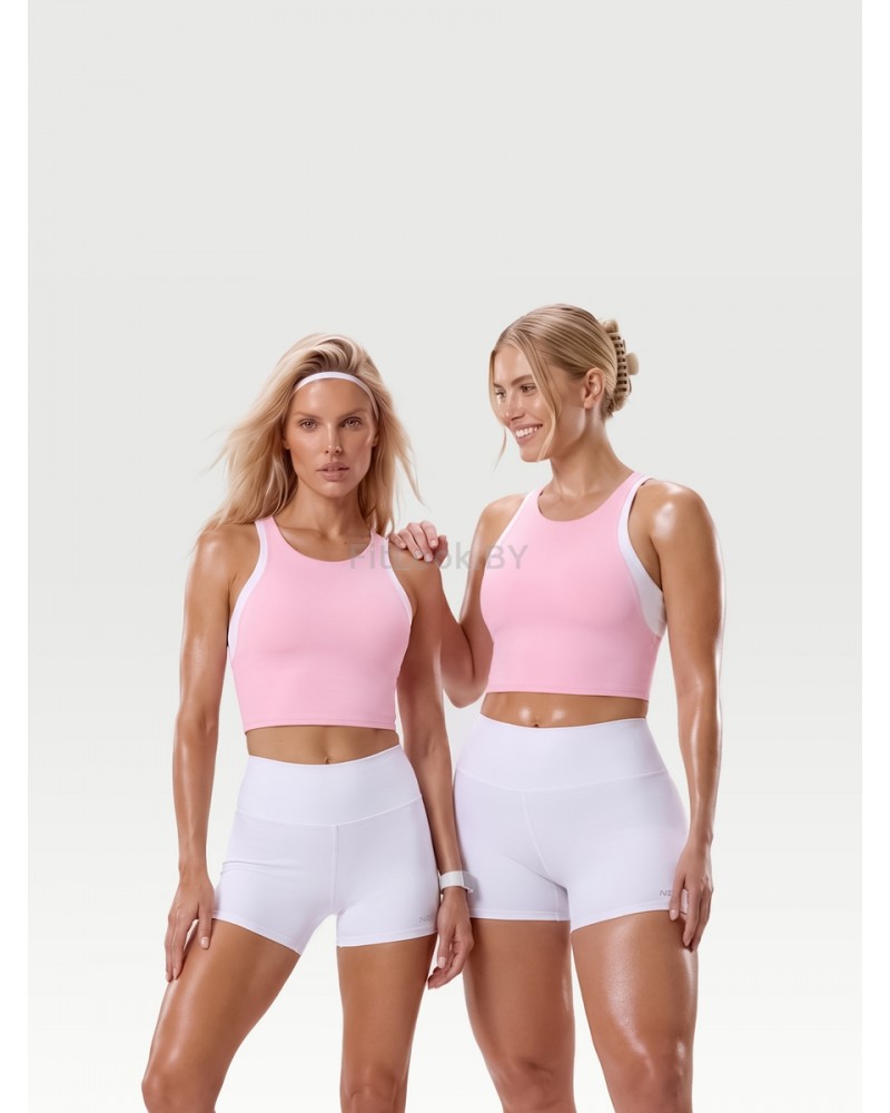 Спортивный топ-бра розовый Neverlate Edge Pink 