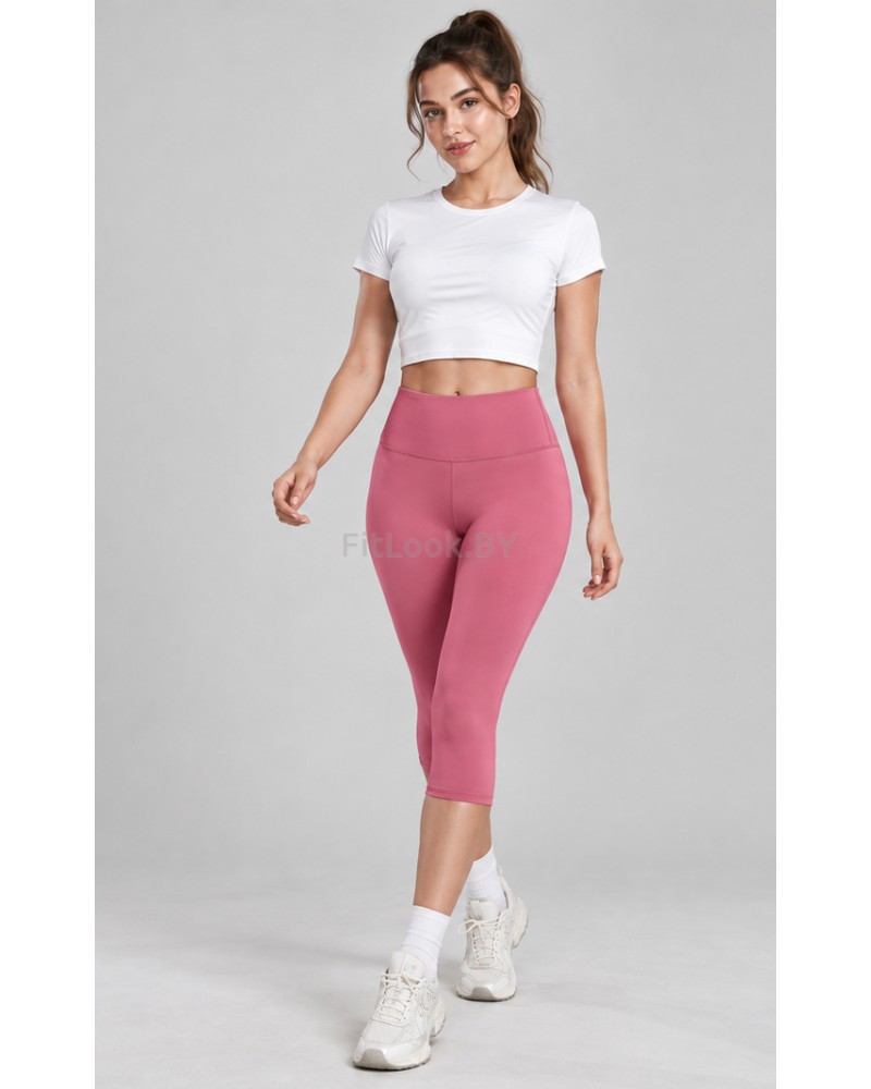 Леггинсы капри FITBASE Pure Dusty Pink
