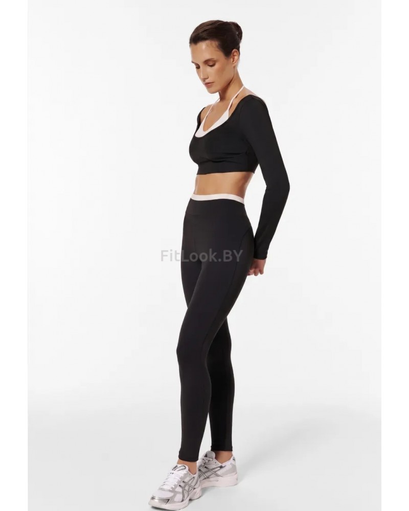 Леггинсы Euphoria Classic c принтом "серый леопард"