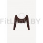 Лонгслив-топ Euphoria Mell Mocha mousse