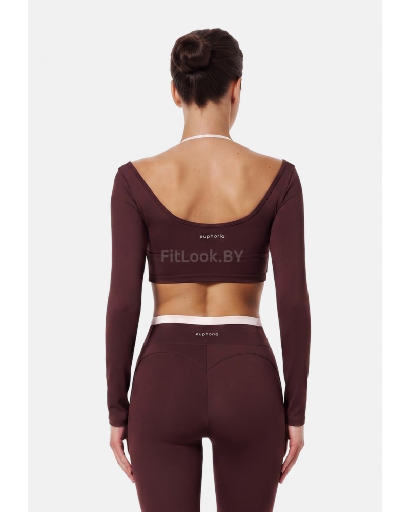 Лонгслив-топ Euphoria Mell Mocha mousse