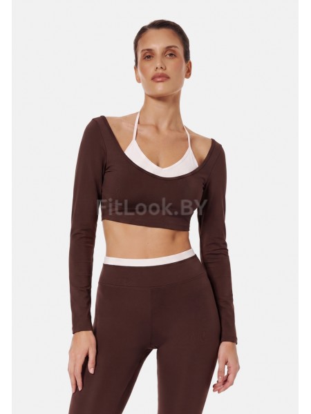 Лонгслив-топ Euphoria Mell Mocha mousse