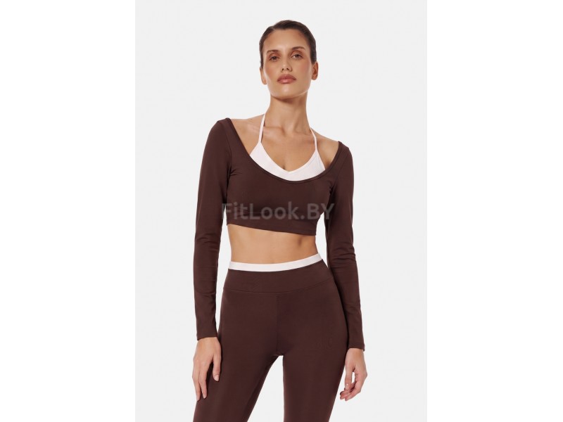 Лонгслив-топ Euphoria Mell Mocha mousse