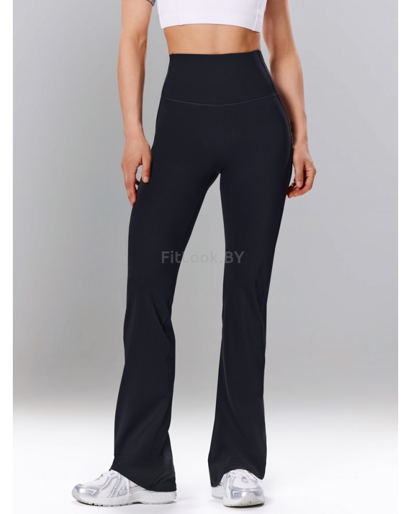 Моделирующие брюки с экстра широким поясом Power Flare Black