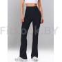 Моделирующие брюки с экстра широким поясом Power Flare Black