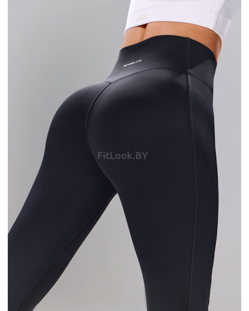 Моделирующие брюки с экстра широким поясом Power Flare Black