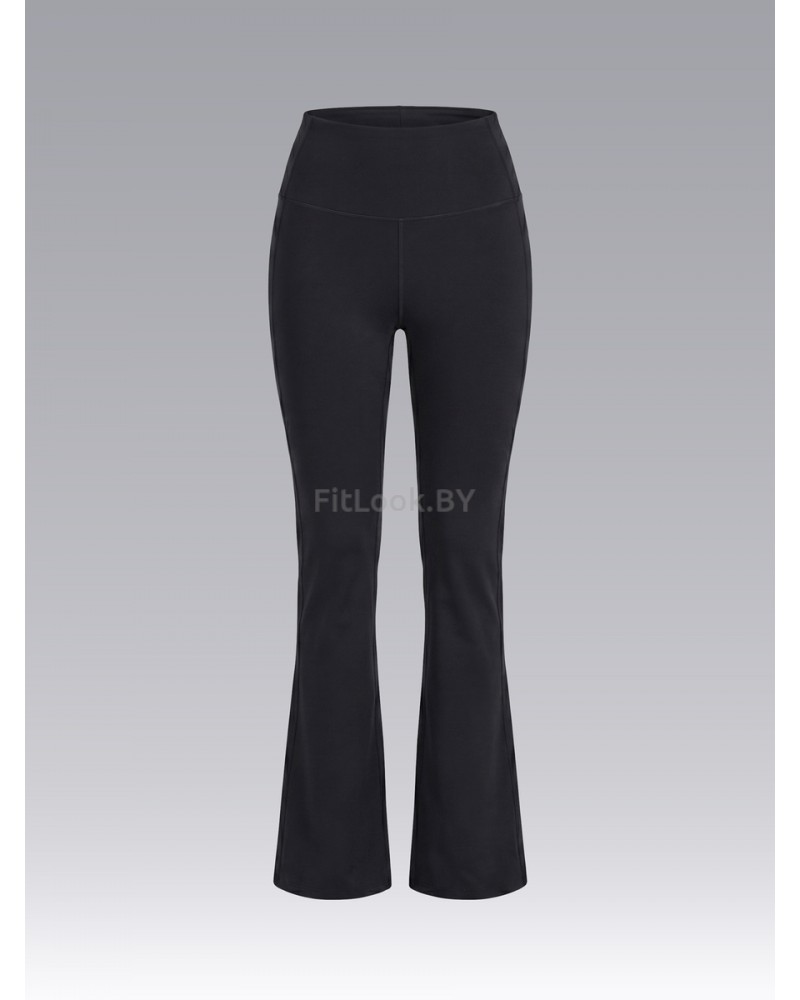 Моделирующие брюки с экстра широким поясом Power Flare Black