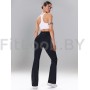 Моделирующие брюки с экстра широким поясом Power Flare Black