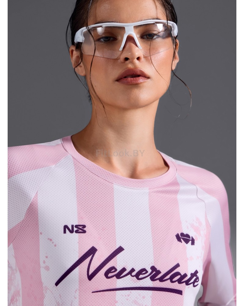 Свободный лонгслив Neverlate Pink Tech-Mesh (сетка)