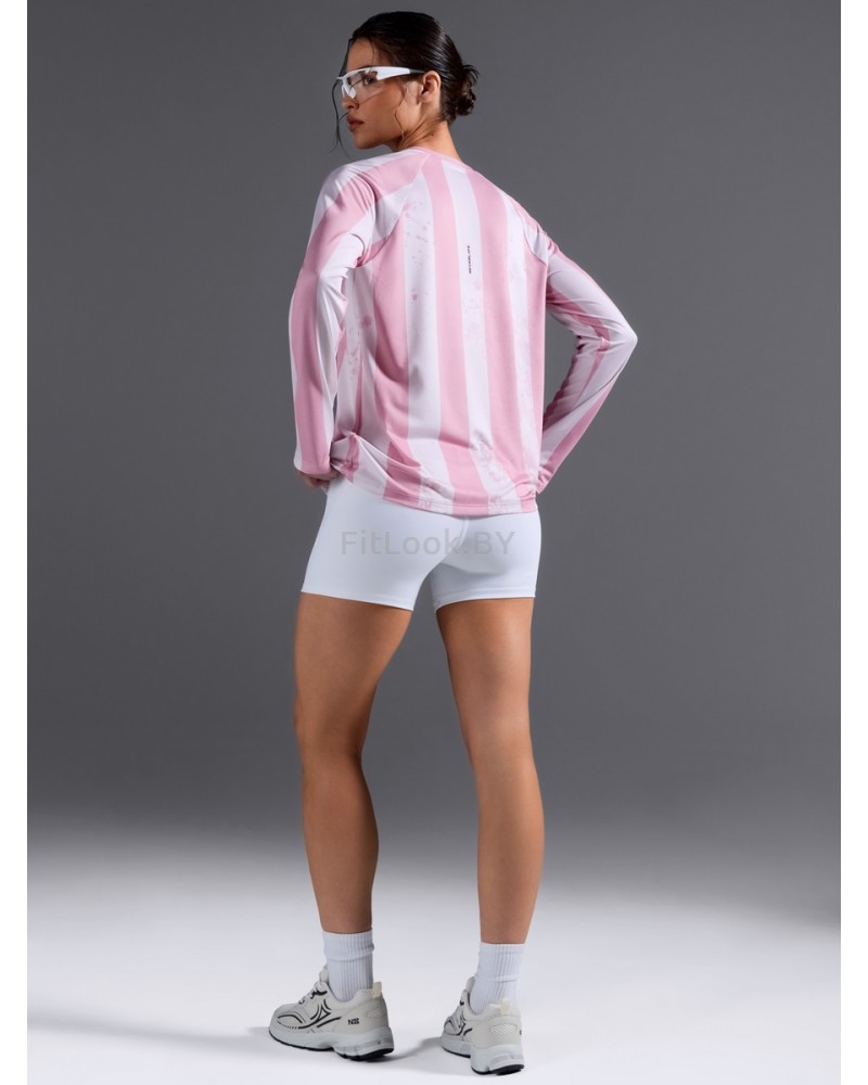 Свободный лонгслив Neverlate Pink Tech-Mesh (сетка)