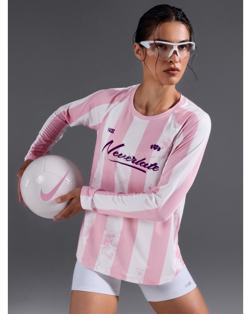 Свободный лонгслив Neverlate Pink Tech-Mesh (сетка)
