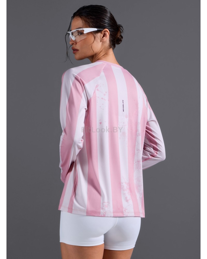 Свободный лонгслив Neverlate Pink Tech-Mesh (сетка)