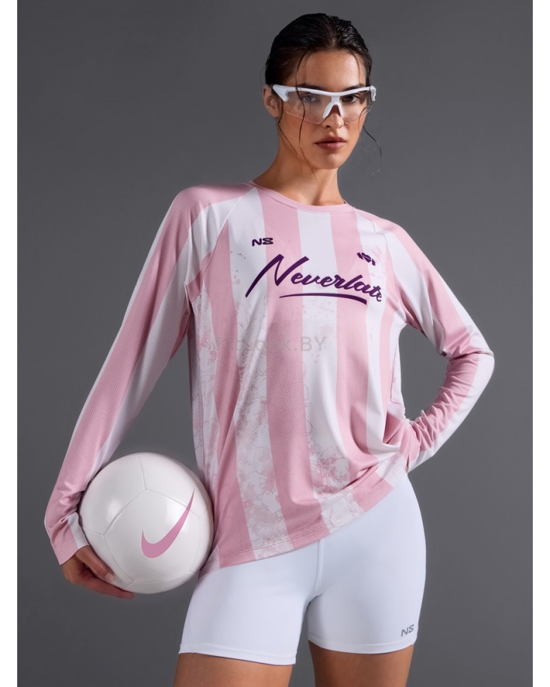 Свободный лонгслив Neverlate Pink Tech-Mesh (сетка)