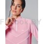 Спортивный лонгслив Neverlate Quarter-Zip (Baby Pink)