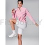 Спортивный лонгслив Neverlate Quarter-Zip (Baby Pink)