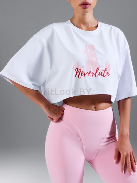 Оверсайз футболка Neverlate 19 Crop Active Girl