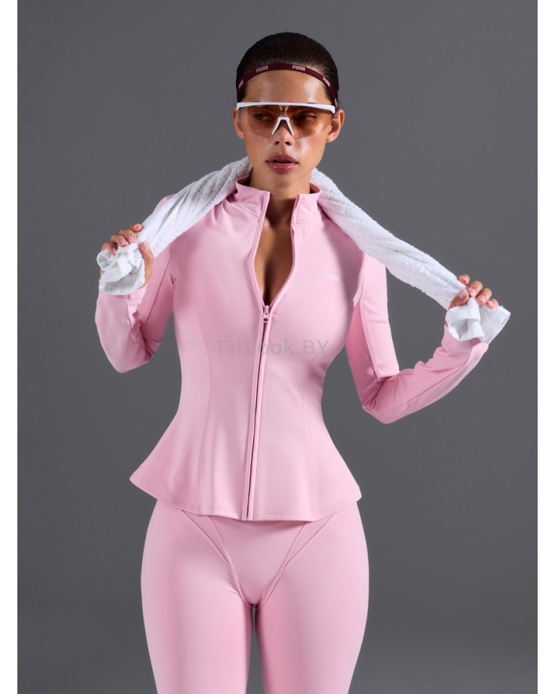 Моделирующий рашгард Neverlate Peplum Full-Zip