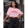 Оверсайз футболка Neverlate 19 Crop GYM Princess Pink 593.15