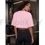 Оверсайз футболка Neverlate 19 Crop GYM Princess Pink 593.15