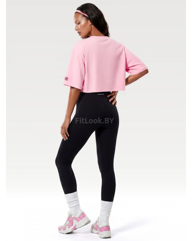 Оверсайз футболка Neverlate 19 Crop GYM Princess Pink 593.15
