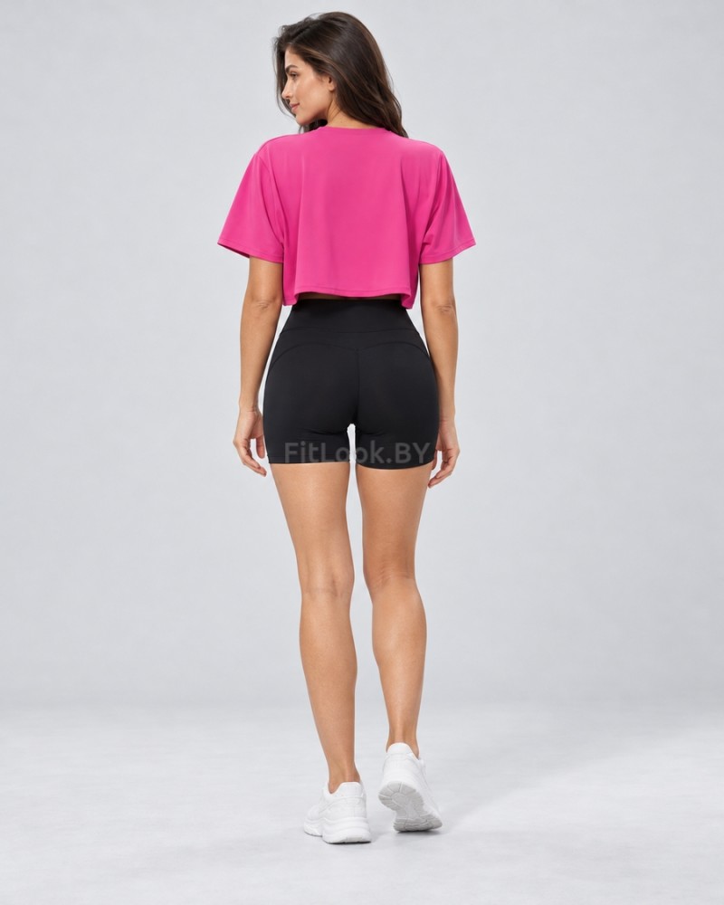 Женская укороченная футболка Air Crop Magenta