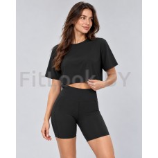 Футболка FITBASE Air Crop Black