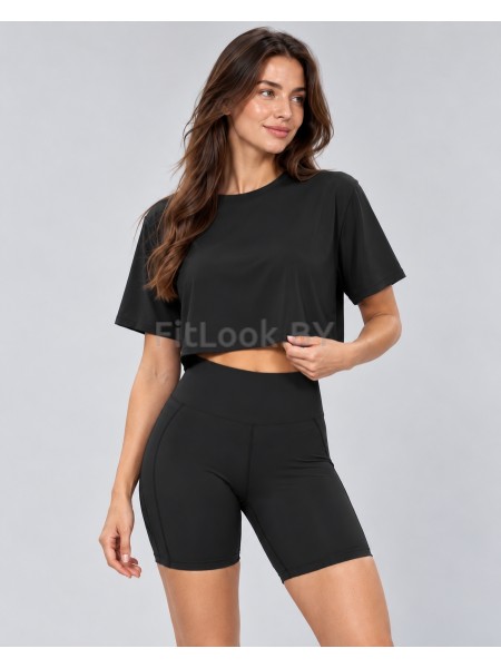 Футболка FITBASE Air Crop Black