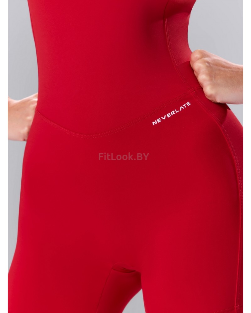 Красный спортивный комбинезон Criss-Cross Romper